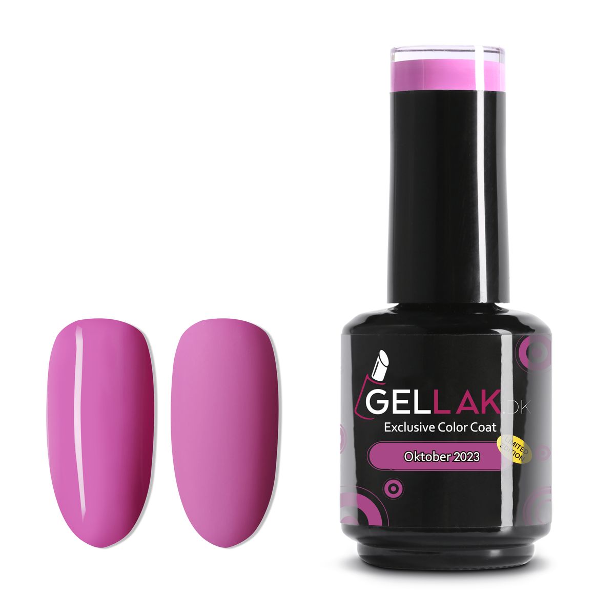 Gel Neglelak Lilla | 15 ml | Månedens Farve Oktober 2023 | Gellak.dk