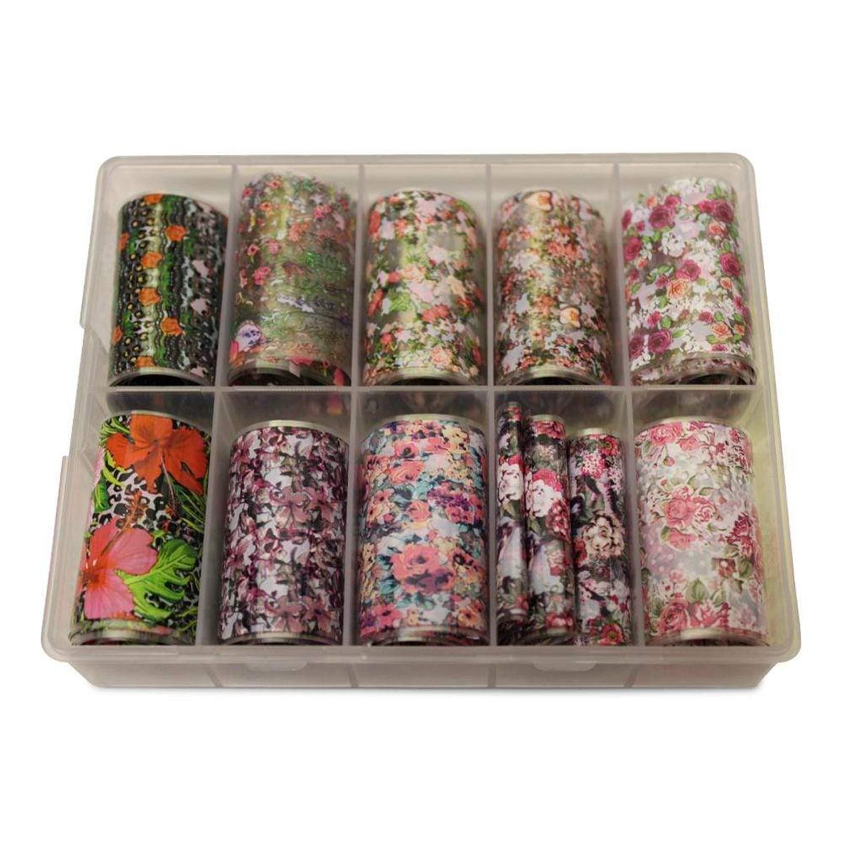 Neglefolie | Blomster Motiv | Transfer Neglefolie Til Nail Art | No.14