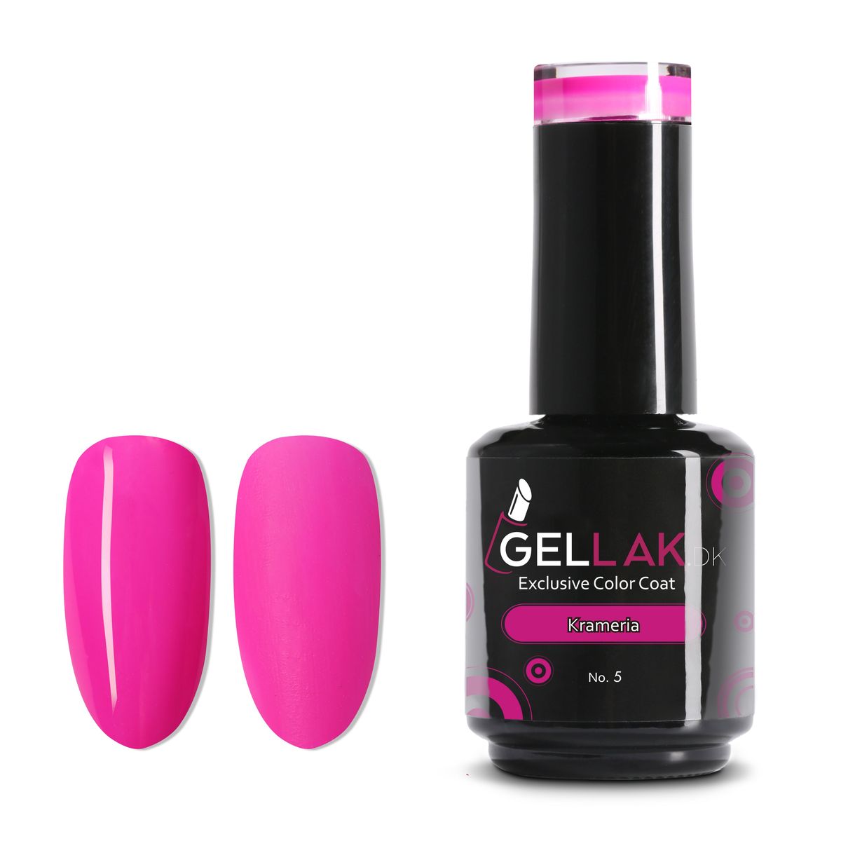 Gel Neglelak Pink | 15 ml | Krameria No. 5 | Gellak.dk