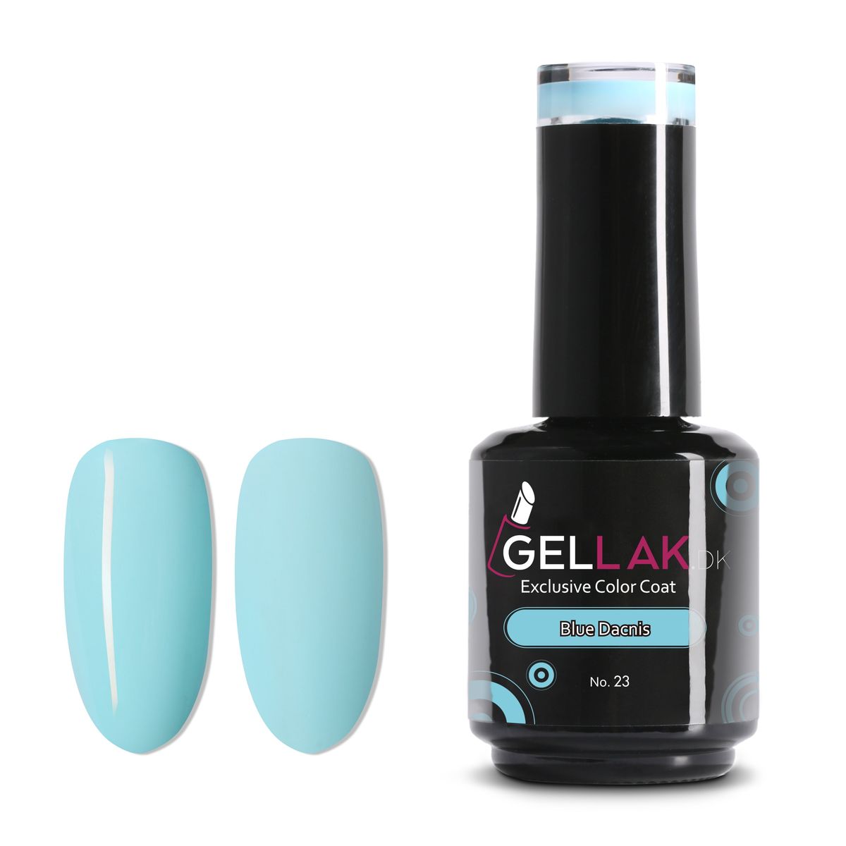 Gel Neglelak Blå | 15 ml | Blue Dacnis No. 23 | Gellak.dk