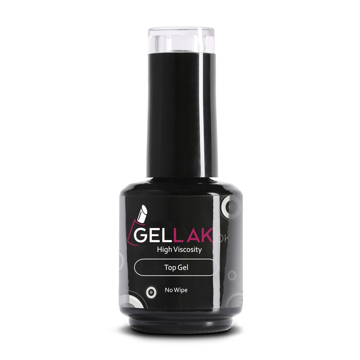 Gel Neglelak Top Gel No-Wipe | 15 ml | Toplak | Gellak.dk