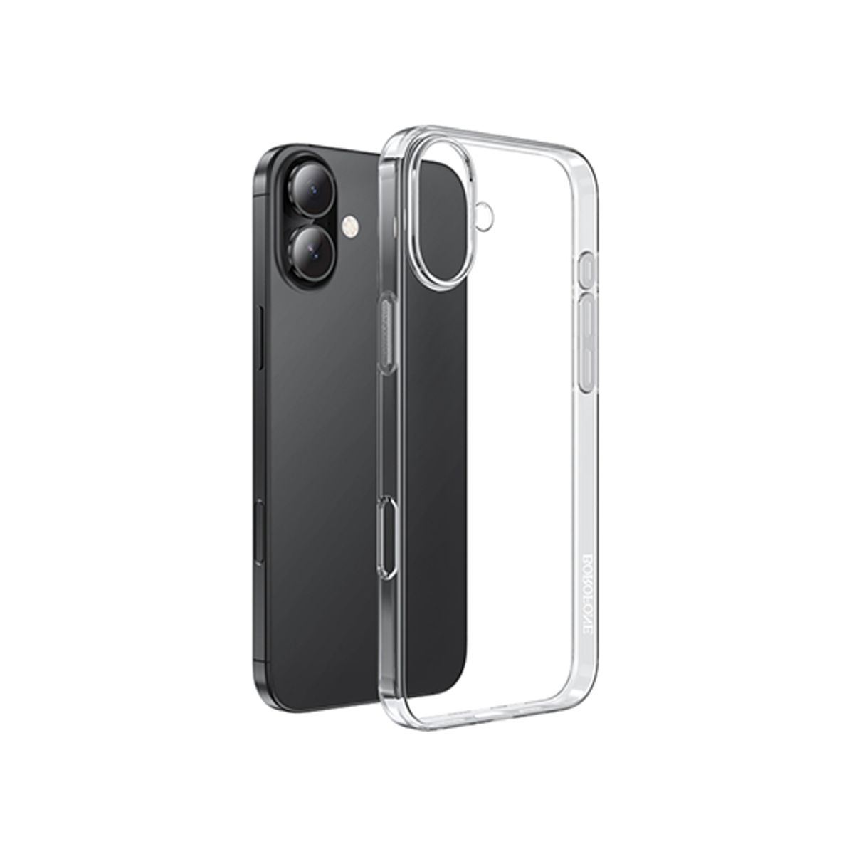 iPhone 16 Plus - Borofone&trade; Silikone Cover - Gennemsigtig