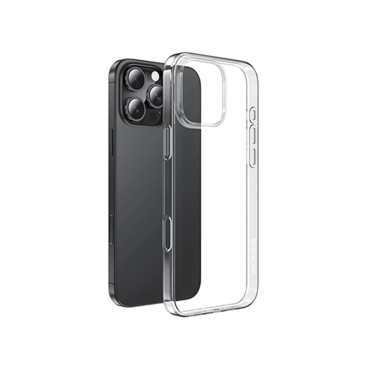 iPhone 16 Pro Max - Borofone&trade; Silikone Cover - Gennemsigtig