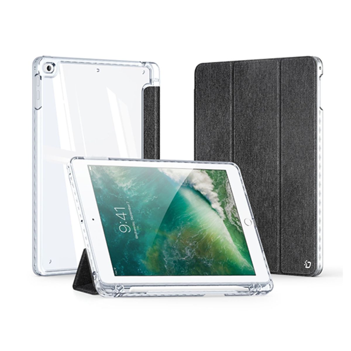 iPad Pro 9.7" (2015) - DUX DUCIS® Unid Hybrid Trifold Cover - Sort