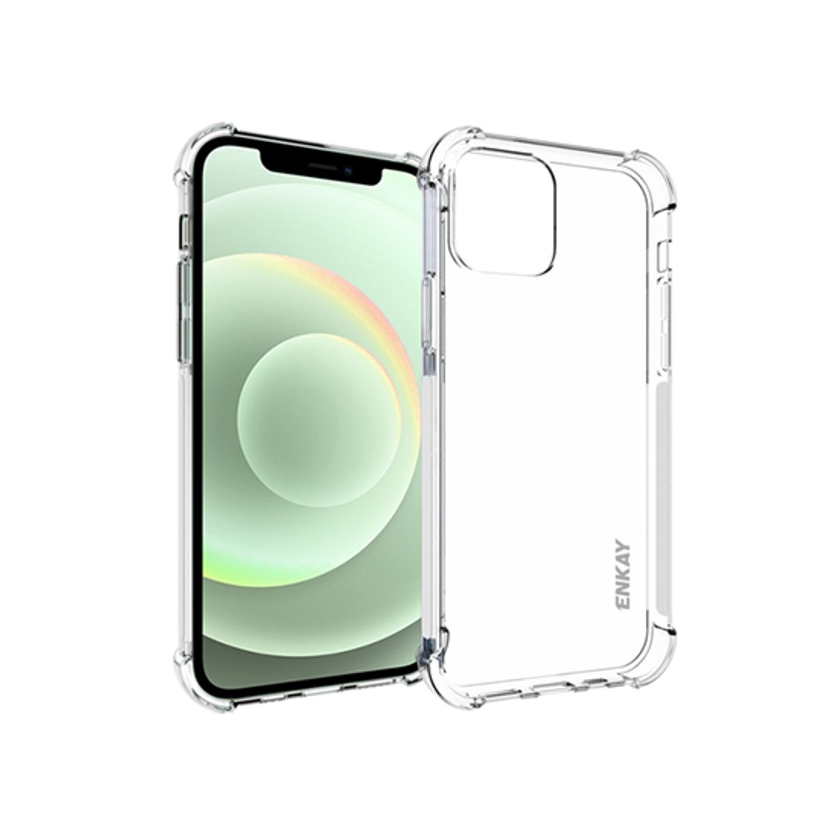 iPhone 12 Mini - ENKAY&trade; Silent Stødsikker Silikone Cover - Klar