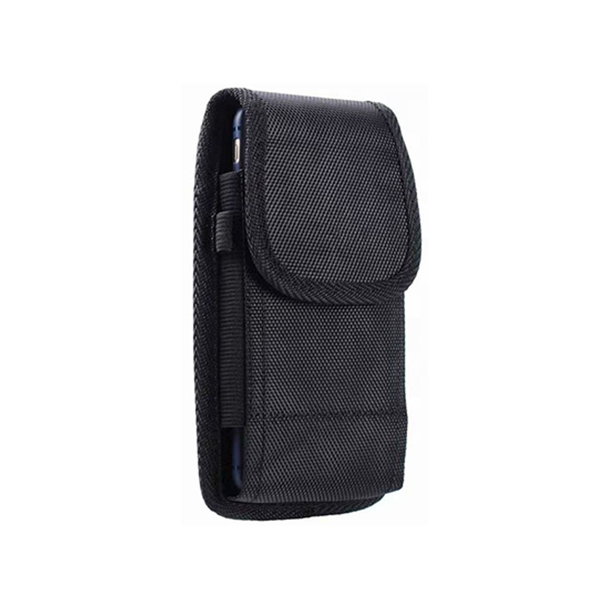 iPhone 16 Plus - SafeOne&trade; Nylon Bæltetaske / Etui - Sort