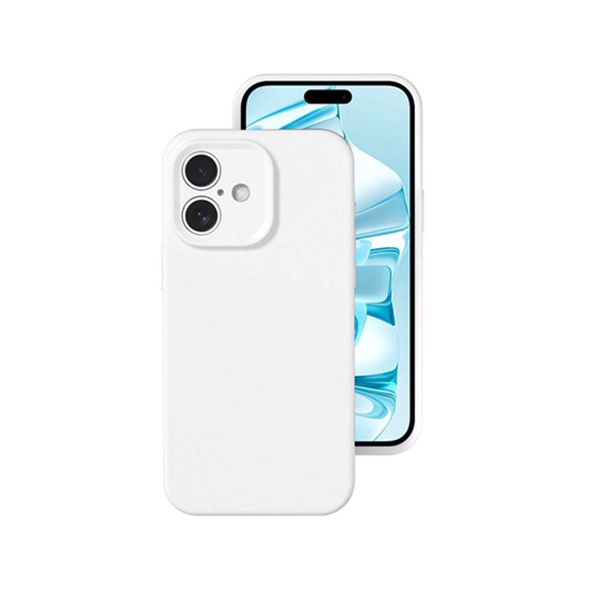 iPhone 16 Plus - Deluxe&trade; Jelly Silikone Cover - Hvid