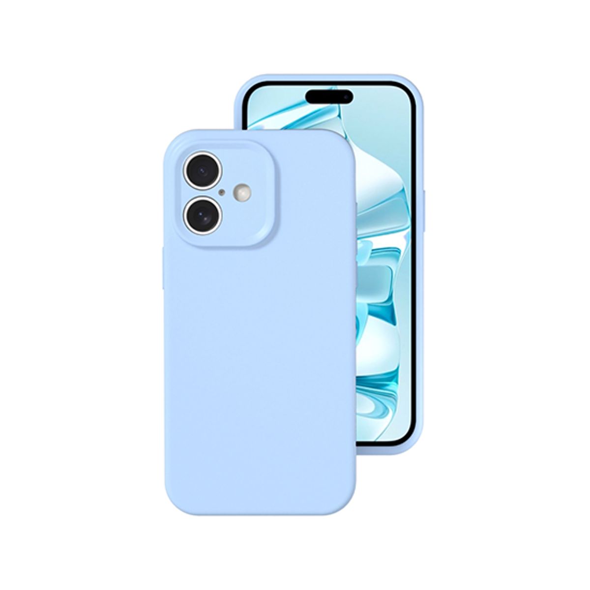 iPhone 16 - Deluxe&trade; Jelly Silikone Cover - Sky Blue