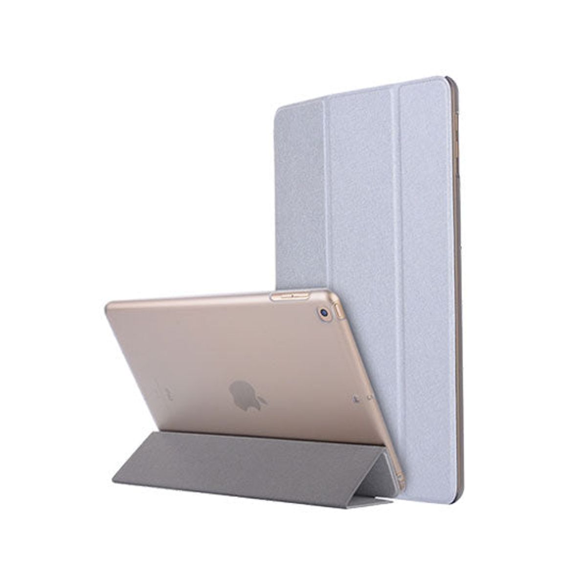 iPad 10.2" 7/8/9 (2019/2020/2021) Silk Trifold Silikone Cover - Sølv