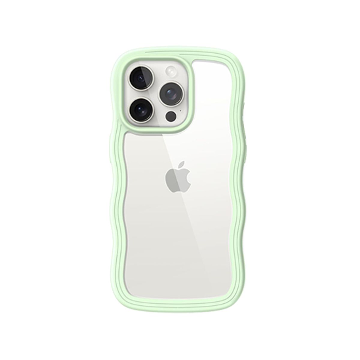 iPhone 13 Pro Max - DeLX&trade; Wave Frame Silikone Cover - Grøn