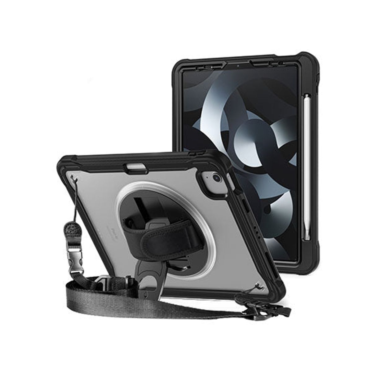 iPad Air 4/5 (2020/2022) - 360° Heavy-Duty Håndværker Cover - Sort