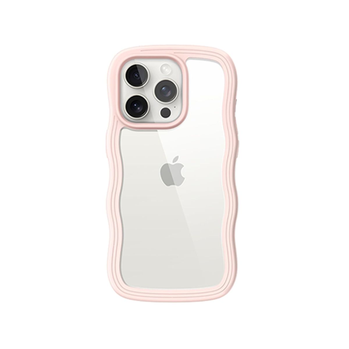 iPhone 13 Pro - DeLX&trade; Wave Frame Silikone Cover - Pink