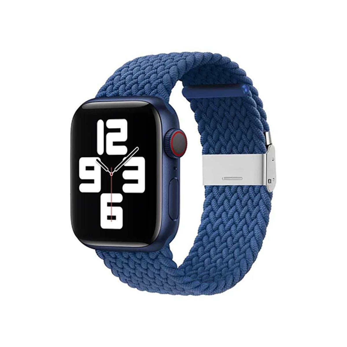 Apple Watch (42/44/SE/45/46/49mm) - Deluxe&trade; Flettet Nylon Rem - Navy