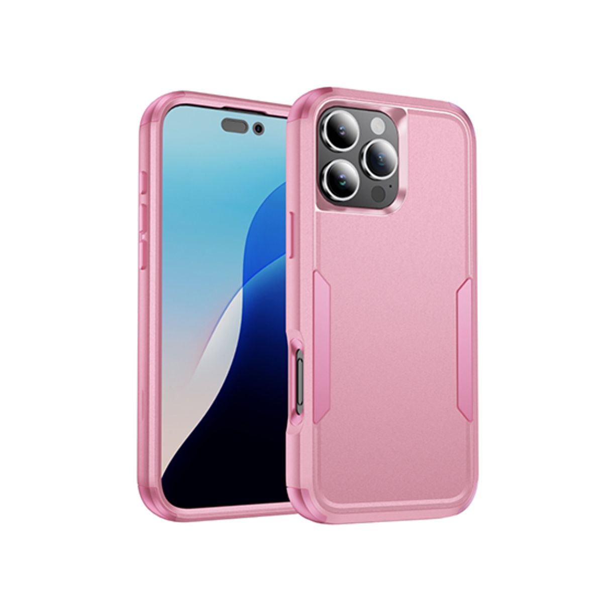 iPhone 16 Pro Max - REALIKE&trade; Pro Stødsikkert Håndværker Cover - Pink