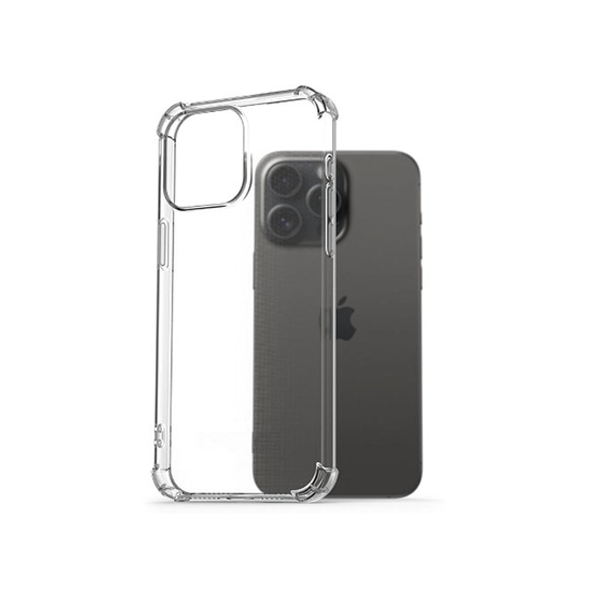 iPhone 15 Pro Max - ENKAY&trade; Silent Stødsikker Silikone Cover - Klar