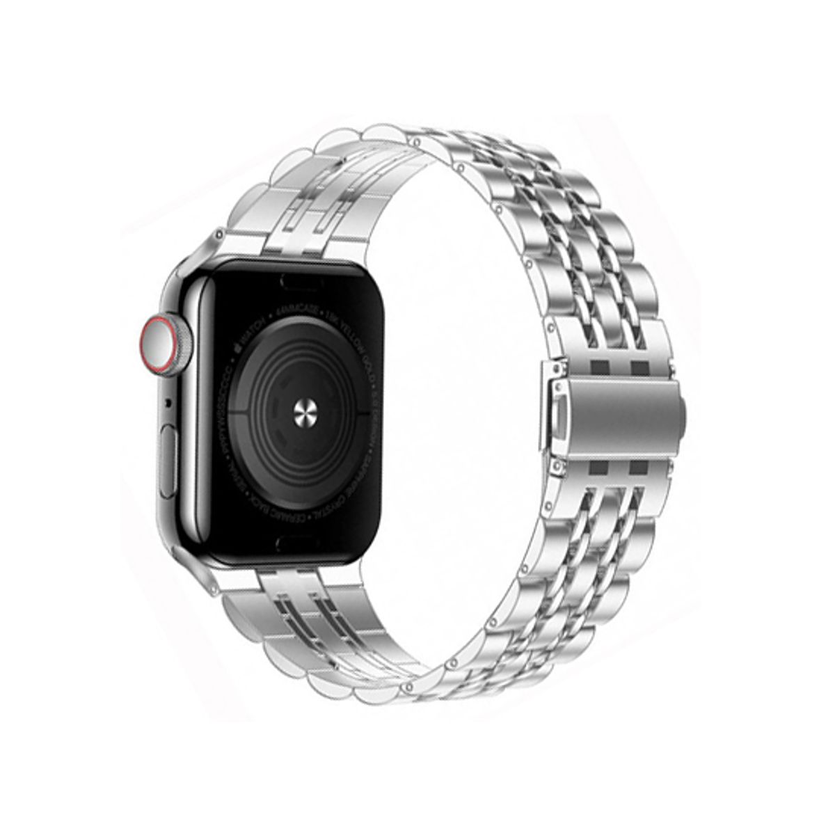 Apple Watch (42/44/SE/45/46/49mm) - Butterfly Stål Urlænke - Sølv