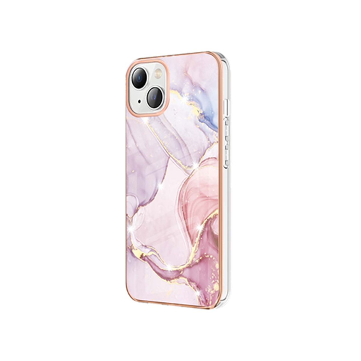 iPhone 15 - Deluxe&trade; Marble Silikone Cover - Rosa