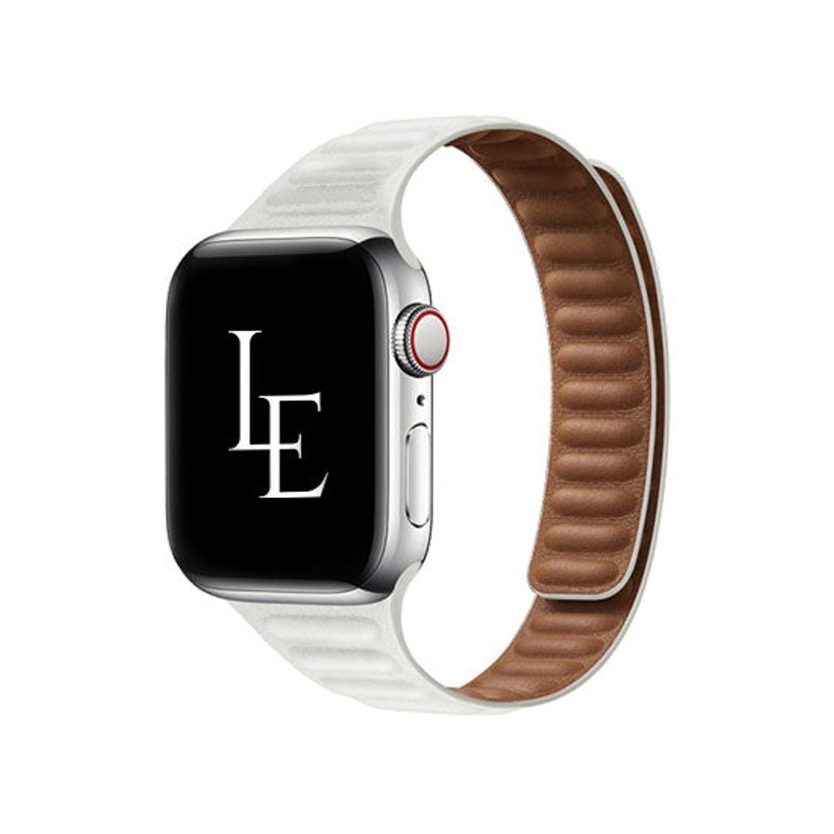 Apple Watch (38/40/SE/41/42mm) - L'Empiri&trade; Thin Magnetisk Læder Rem - Hvid