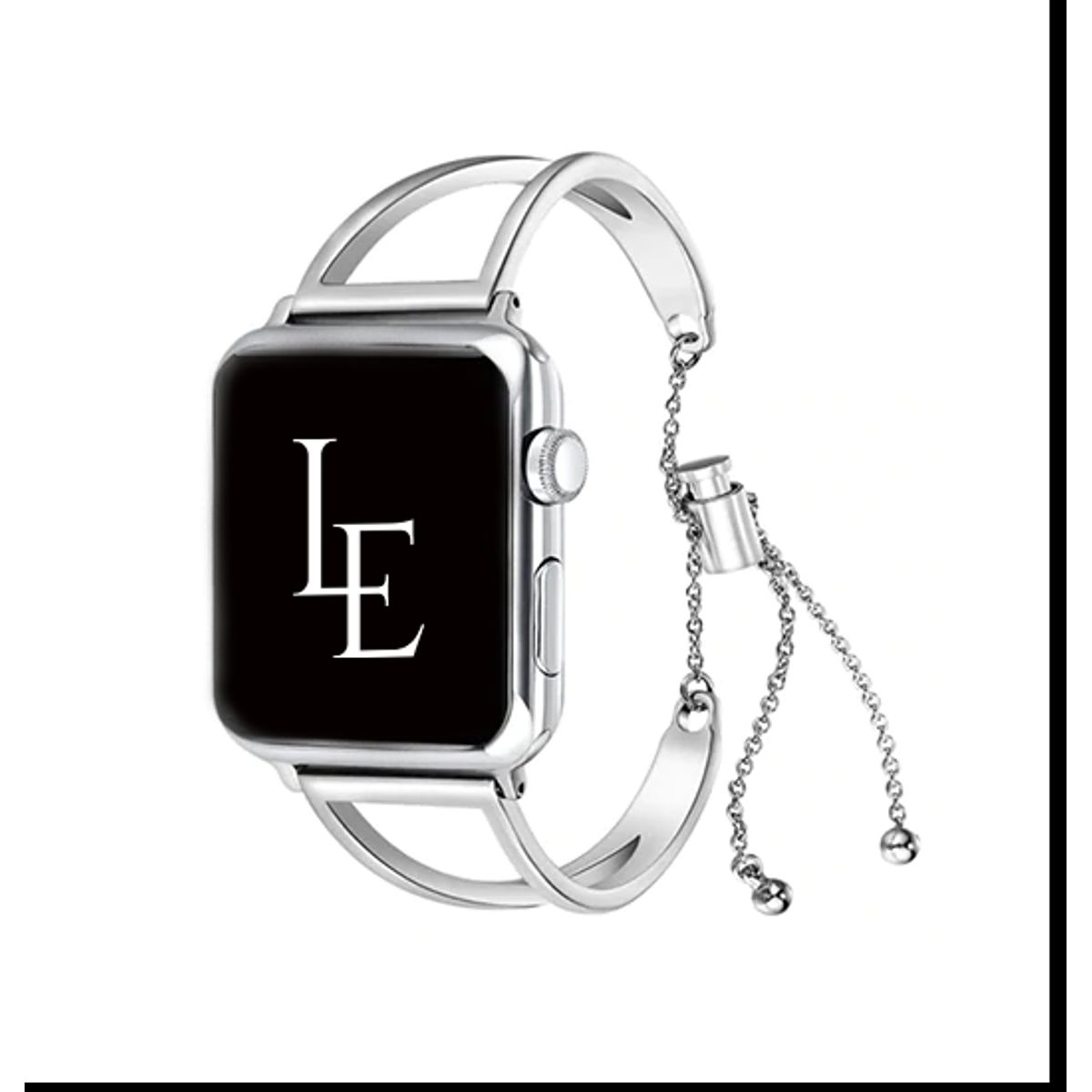 Apple Watch (42/44/SE/45/46/49mm) - L'Empiri&trade; Dame Stål Rem - Sølv