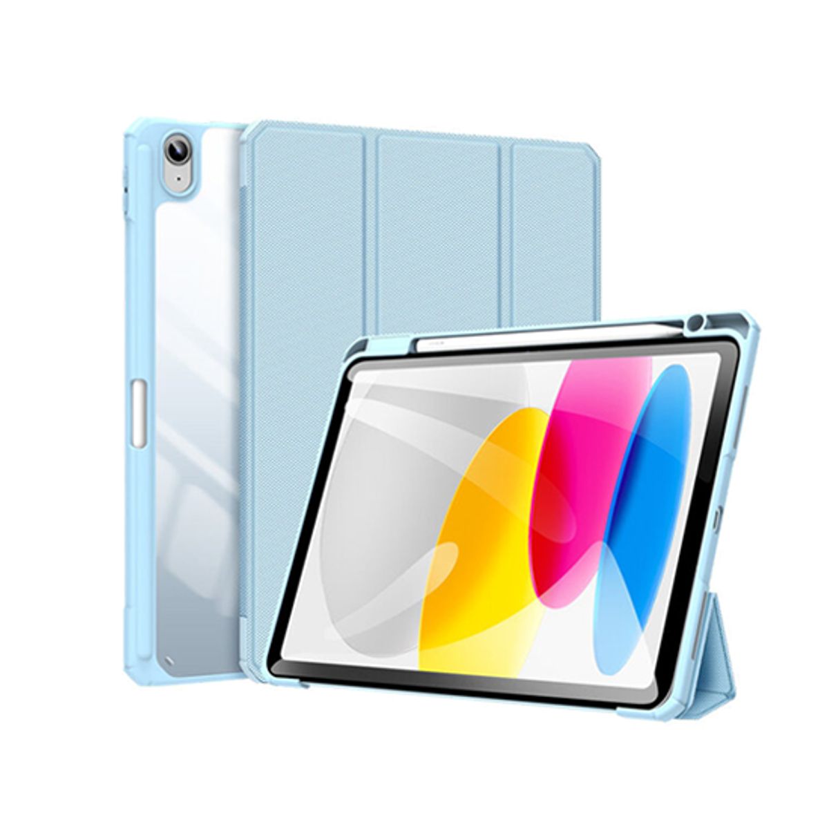 iPad 10.9" 2022 (10th gen) - Dux Ducis&trade; Mesh Design Trifold Cover - Blå