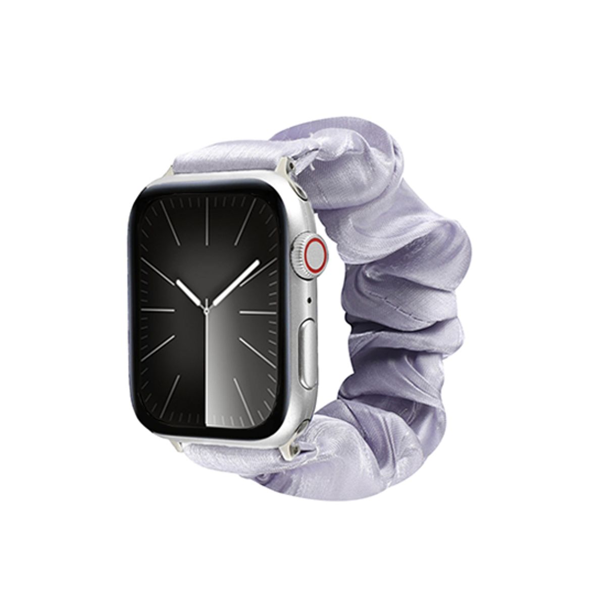 Apple Watch (42/44/SE/45/46/49mm) - Scrunchie Velour Dame Armbånd - Lavendel