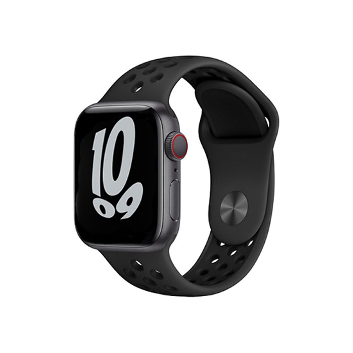 Apple Watch (38/40/SE/41/42mm) - 4Run&trade; Silikone Løbe Sportsrem - Sort