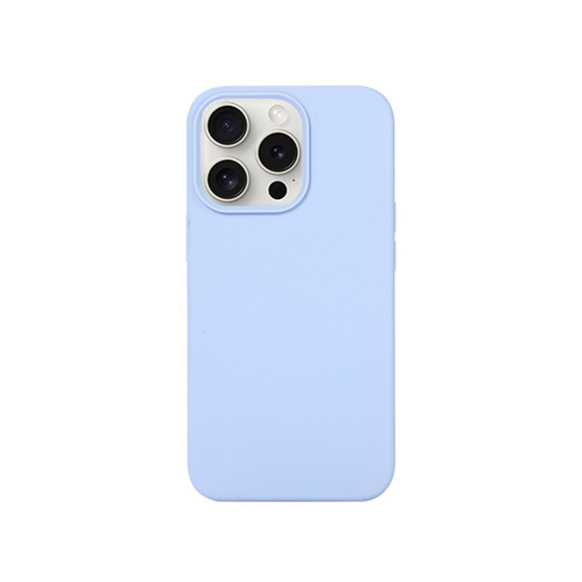 iPhone 15 Pro Max - DeLX&trade; Pastel Silikone Cover - Mineral Blue