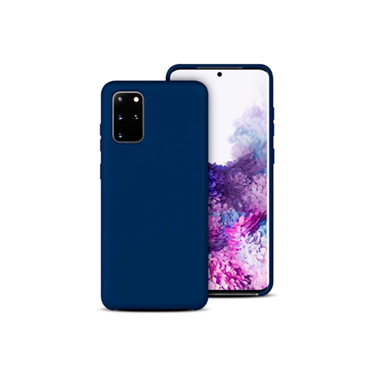 Samsung Galaxy S20 - Deluxe&trade; Soft Touch Silikone Cover - Navy