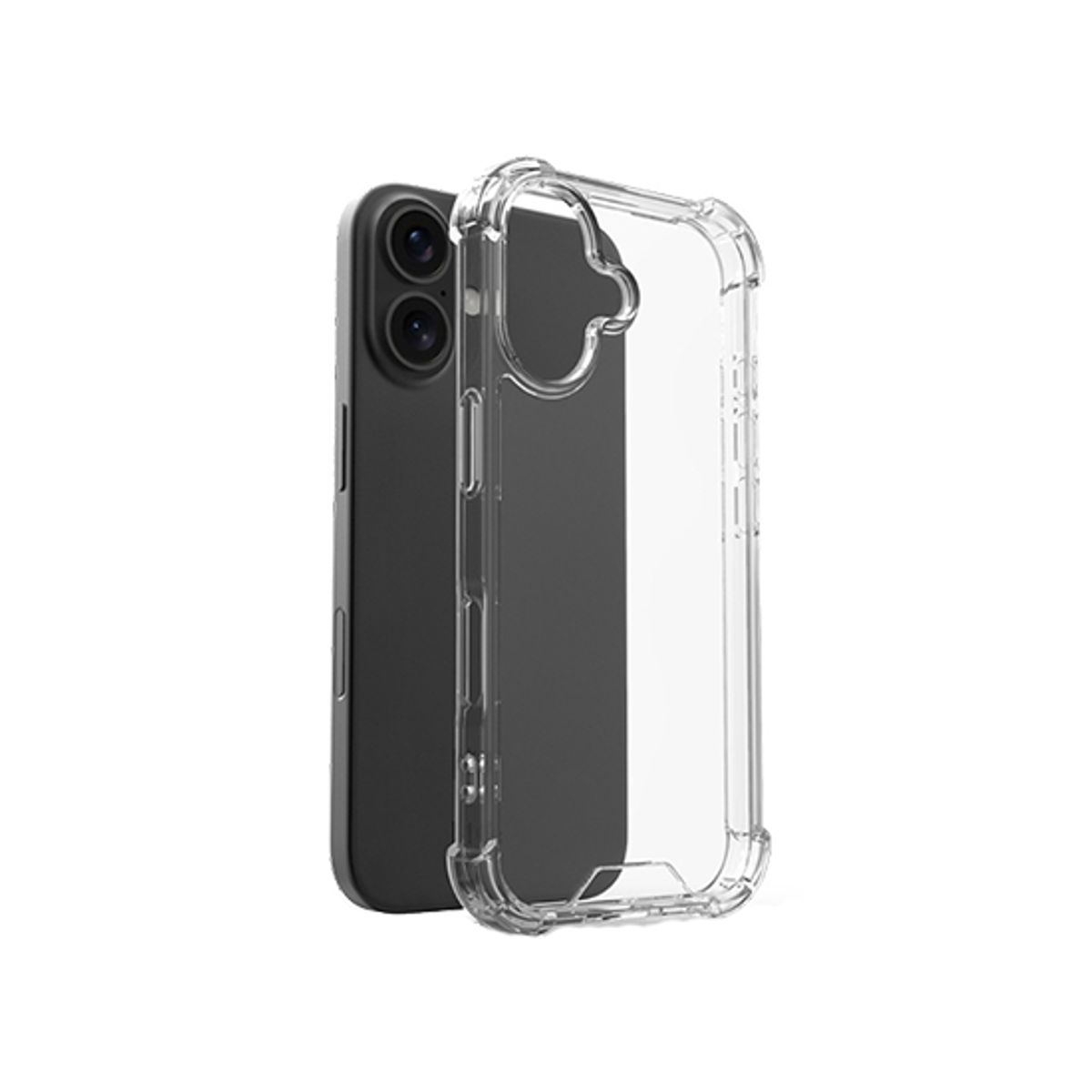 iPhone 16 Plus - ENKAY&trade; Silent Stødsikker Silikone Cover - Klar