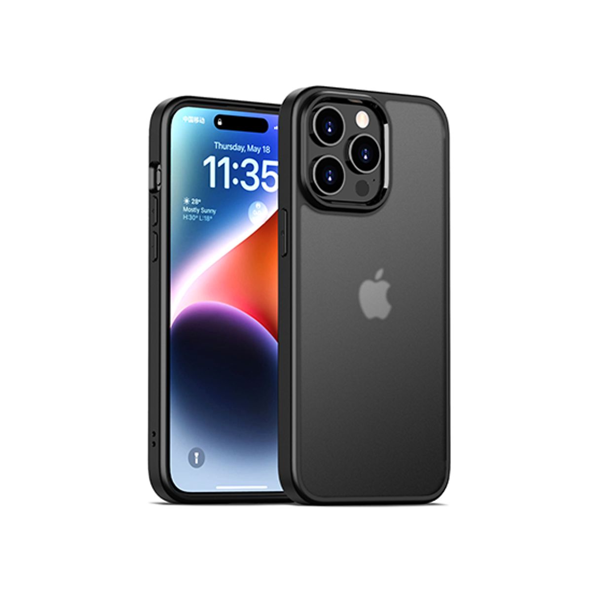 iPhone 15 Pro Max - NovoShield&trade; Silikone Cover - Sort