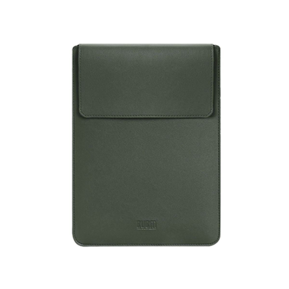 iPad Pro 12.9" (2020) - BUBM® - Vertigo Læder Sleeve / Cover - Mørkegrøn