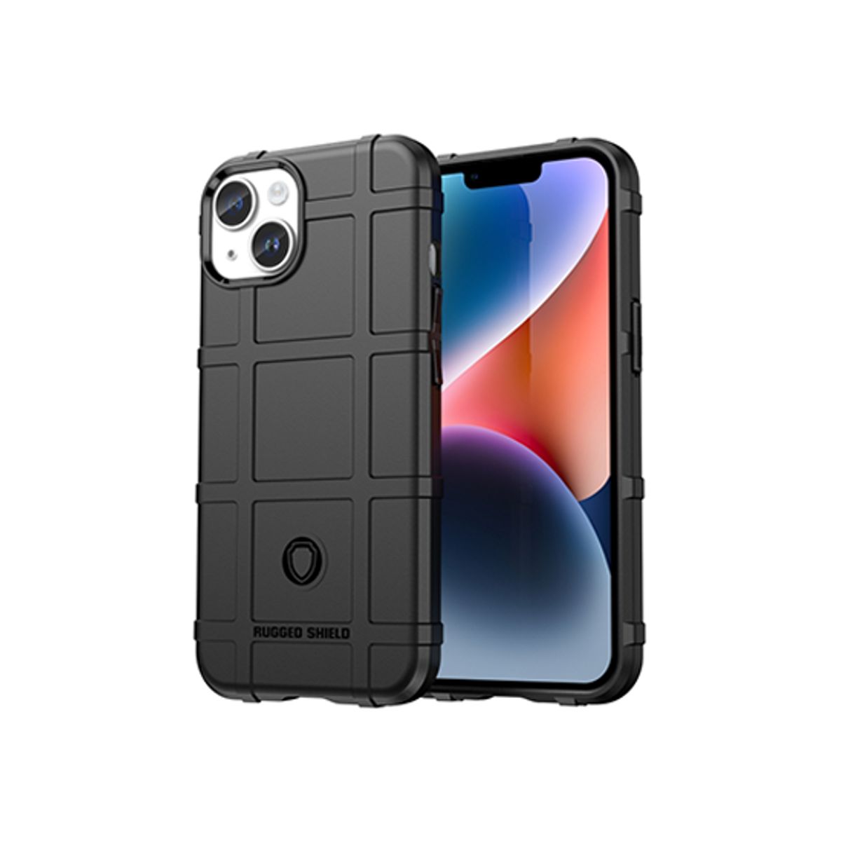 iPhone 14 - RUGGED SHIELD&trade; Stødsikkert Håndværker Cover - Sort