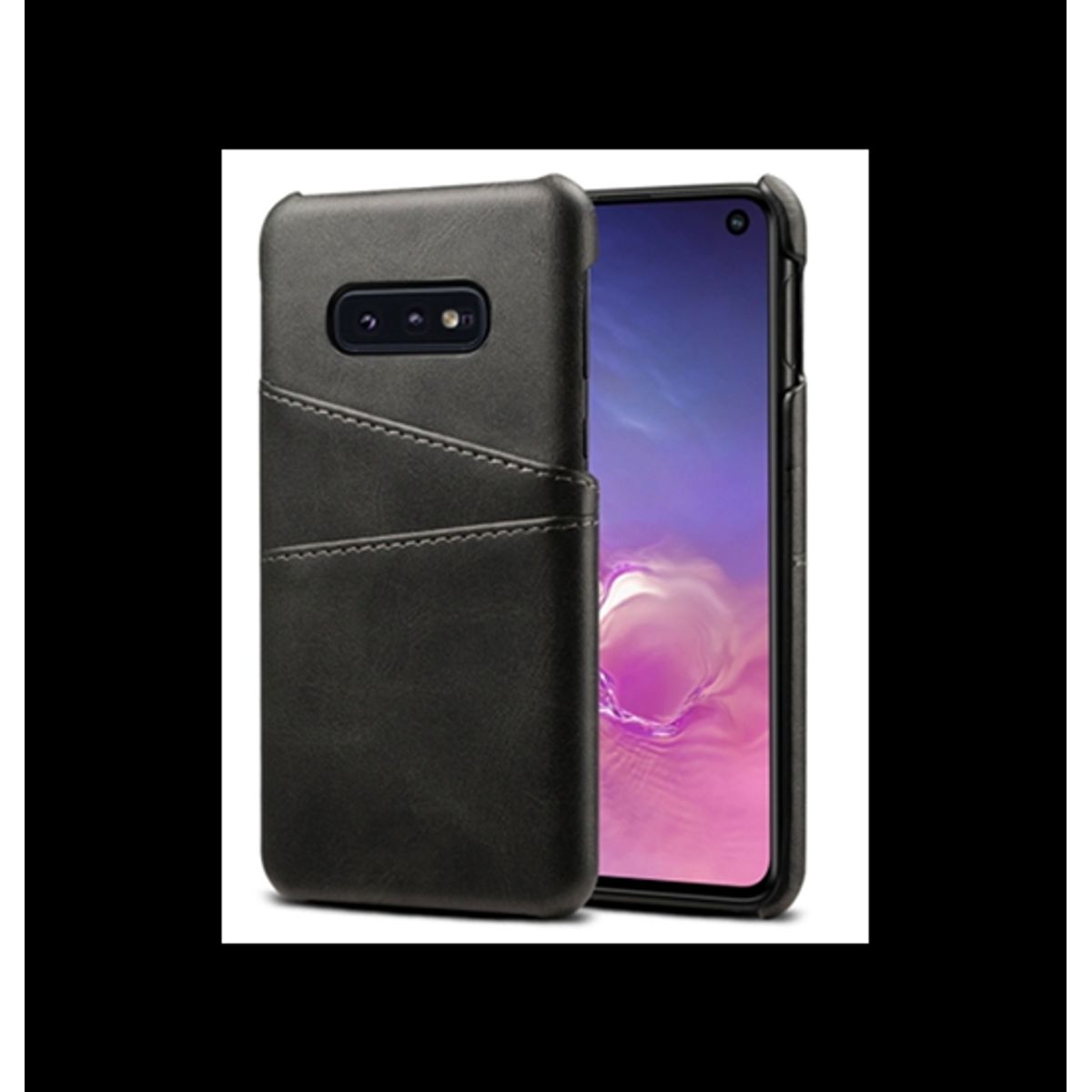 Samsung Galaxy S10e - NX Design Læder Bagcover - Sort