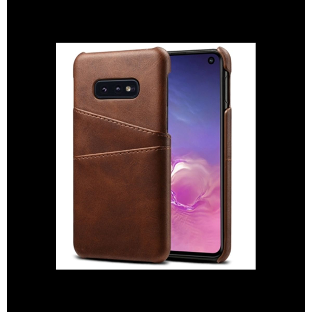 Samsung Galaxy S10e - NX Design Læder Bagcover - Brun