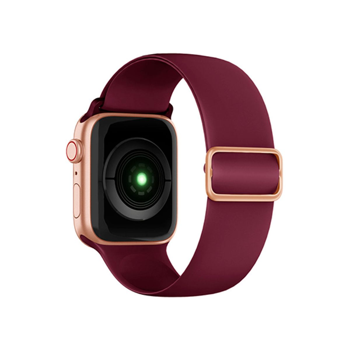 Apple Watch (38/40/SE/41/42mm) - ACTIVE&trade; Silikone Sportsrem - Bordeauxrød