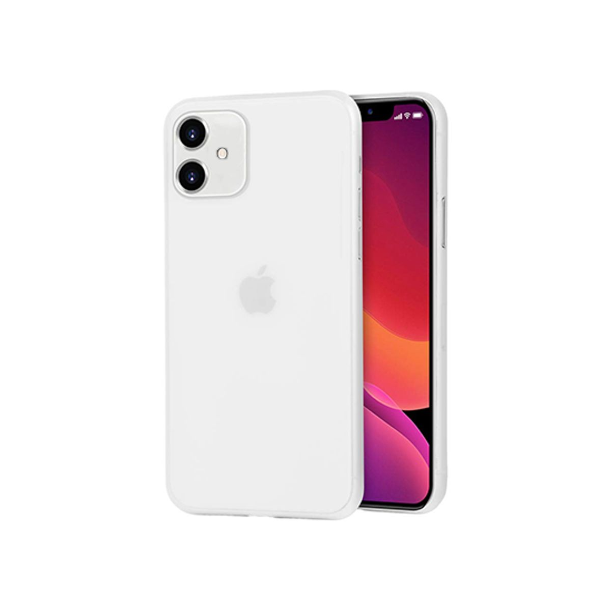 iPhone 11 - Ultratynd Matte Series Cover V.2.0 - Hvid/Klar