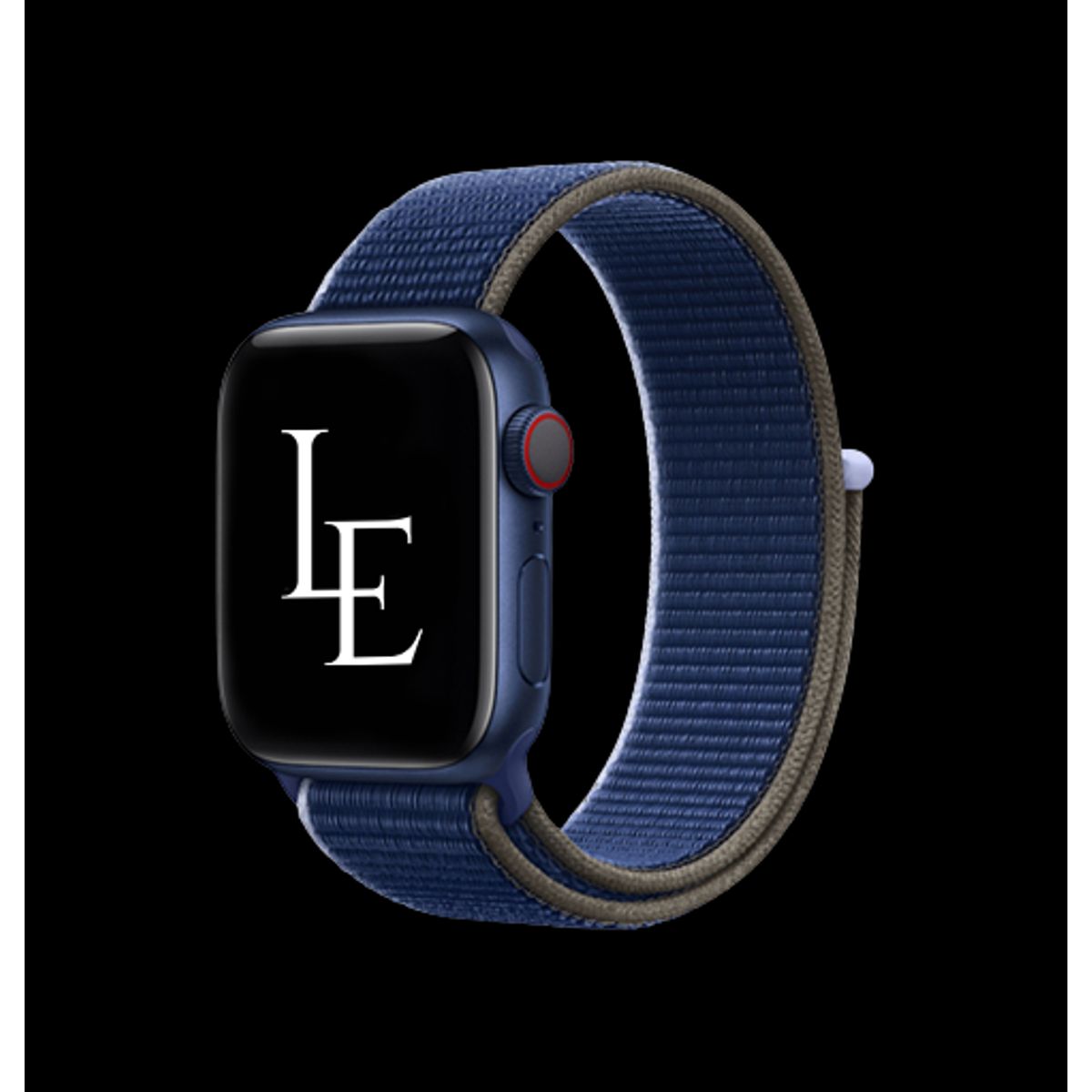 Apple Watch (42/44/SE/45/46/49mm) - L'Empiri&trade; Sport+ Nylon Velcro Rem - Navy