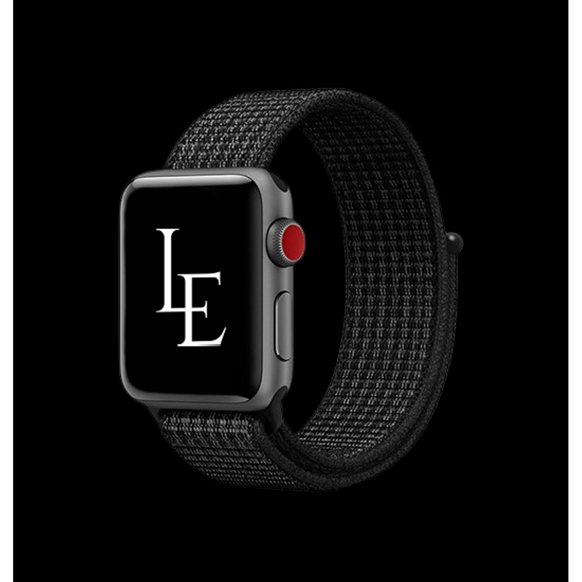 Apple Watch 42-44mm - Realike Nylon Urrem Armbånd - Sort