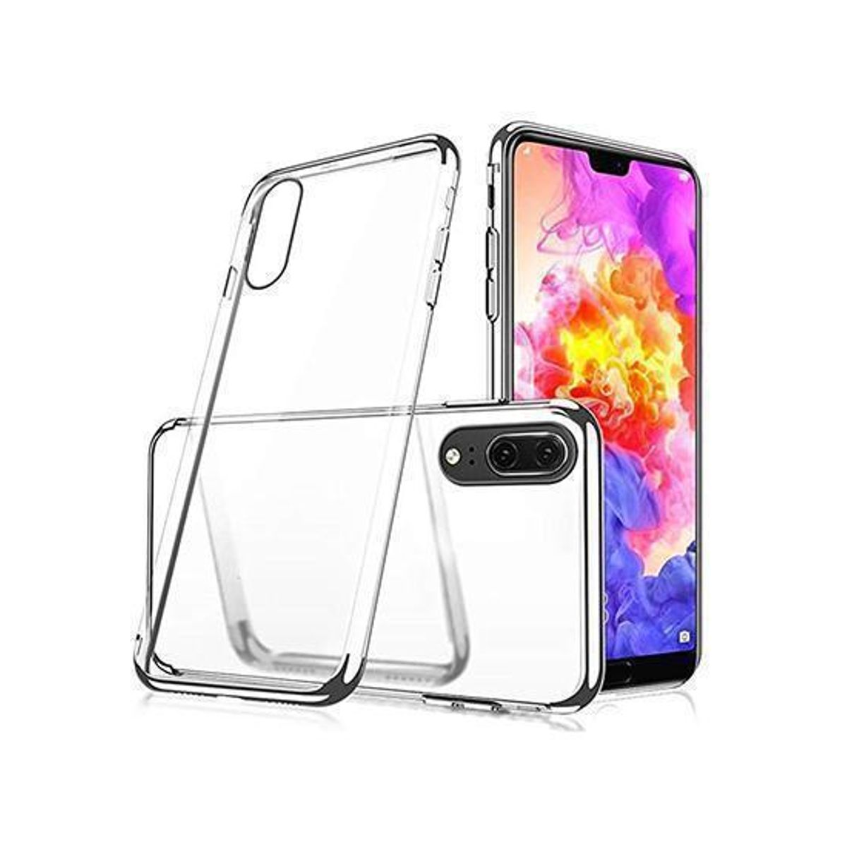 Huawei P20 Pro - Valkyrie Silikone Hybrid Cover - Sølv