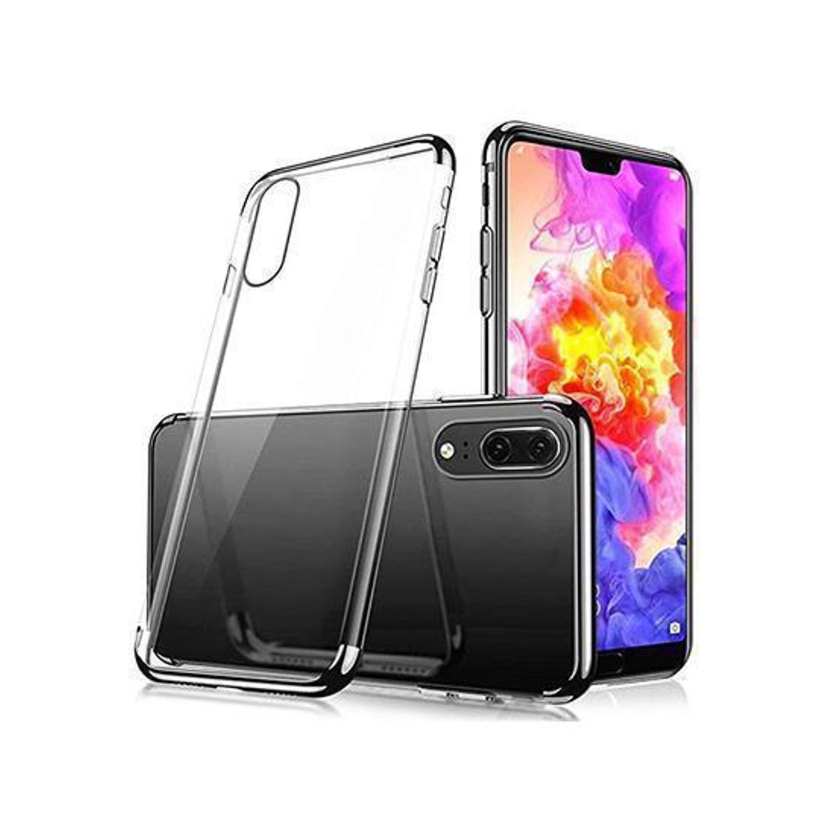 Huawei P20 - Valkyrie Silikone Hybrid Cover - Sort