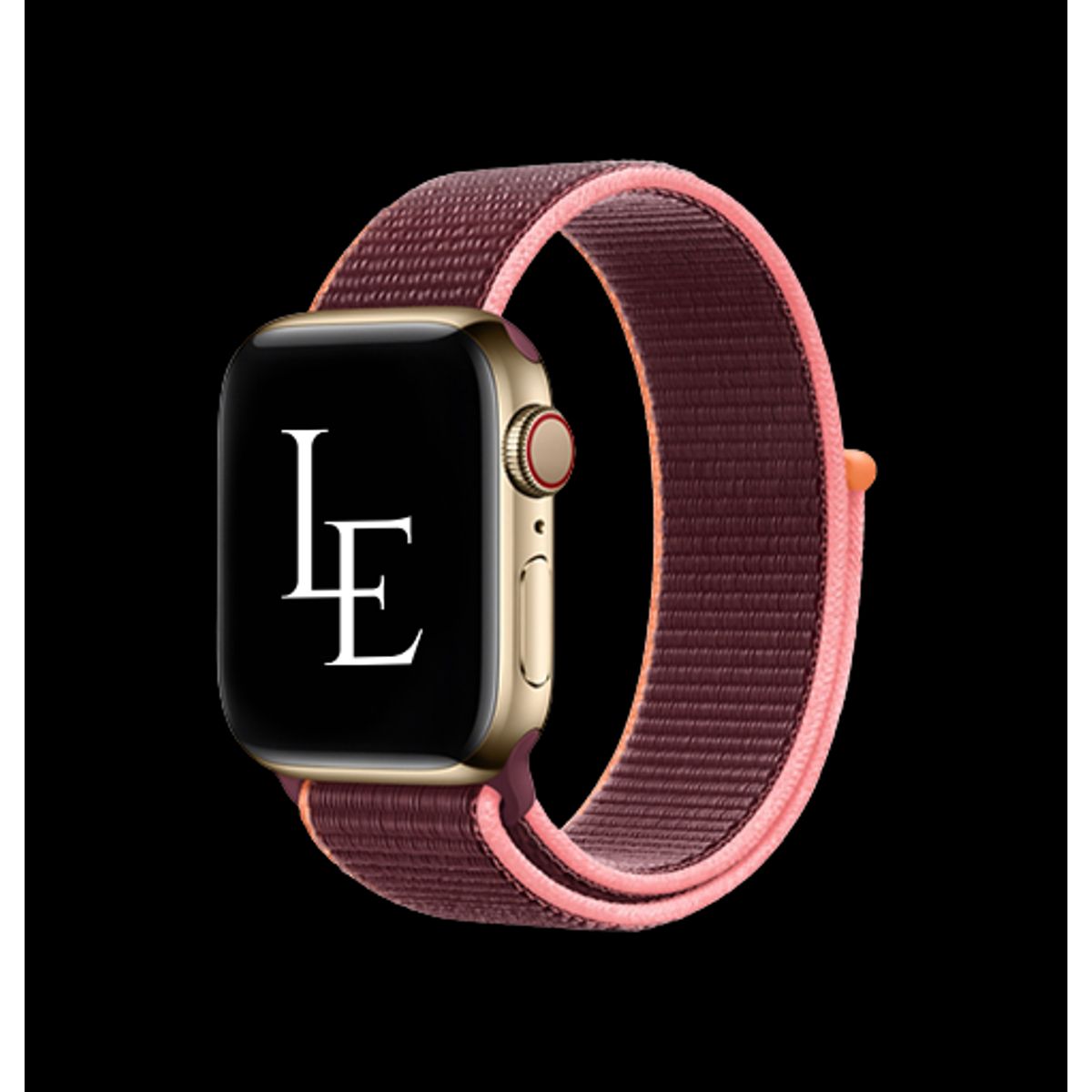 Apple Watch (42/44/SE/45/46/49mm) - L'Empiri&trade; Sport+ Nylon Velcro Rem - Blomme