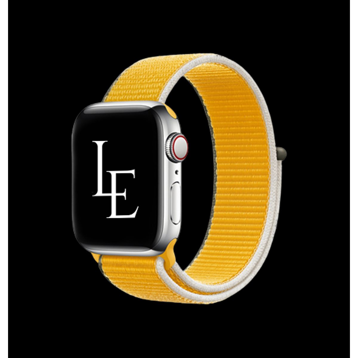 Apple Watch (42/44/SE/45/46/49mm) - L'Empiri&trade; Sport+ Nylon Velcro Rem - Gul