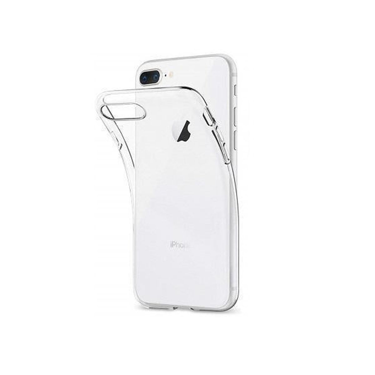 iPhone 7/8 Plus - DeLX&trade; Ultra Silikone Cover - Gennemsigtig