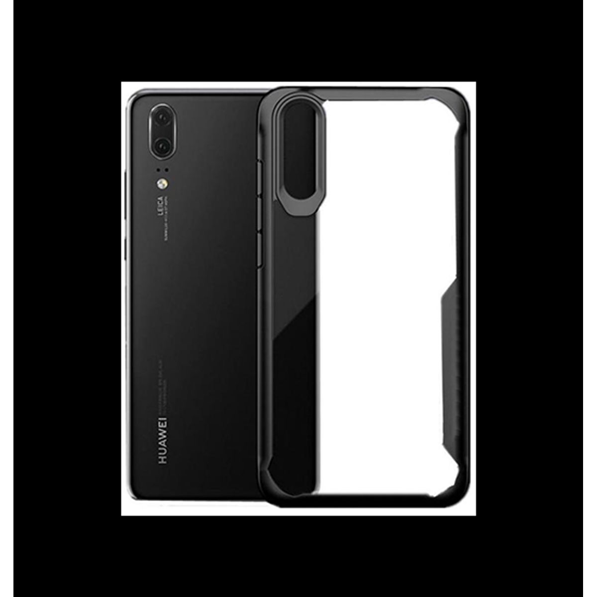 Huawei P20 - ImpactShield Hybrid Håndværker Cover - Sort