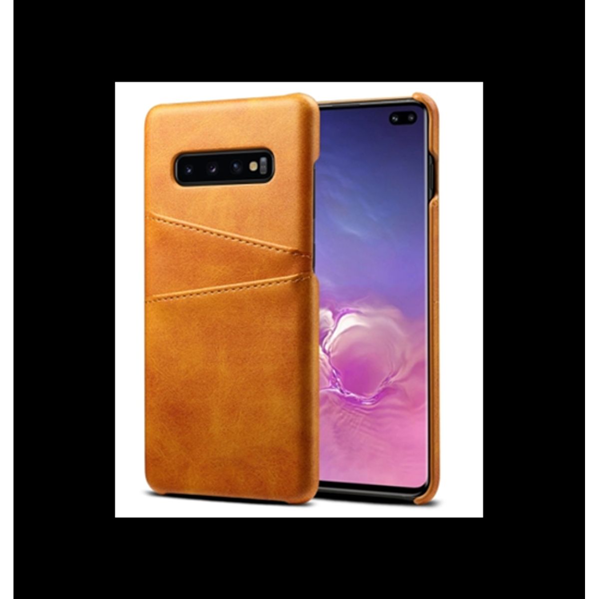 Samsung Galaxy S10 - NX Design Læder Bagcover Lysebrun