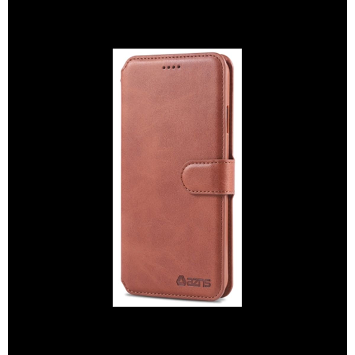 iPhone XS Max - AZNS&trade; Diary Læder Etui / Taske M. Pung - Brun