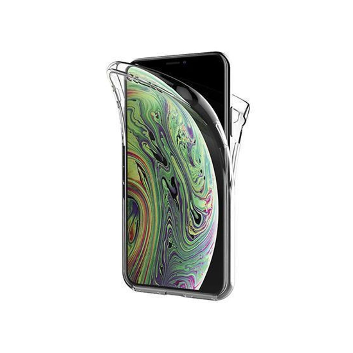 iPhone XS Max - Full Cover 360° Silikone - Gennemsigtig