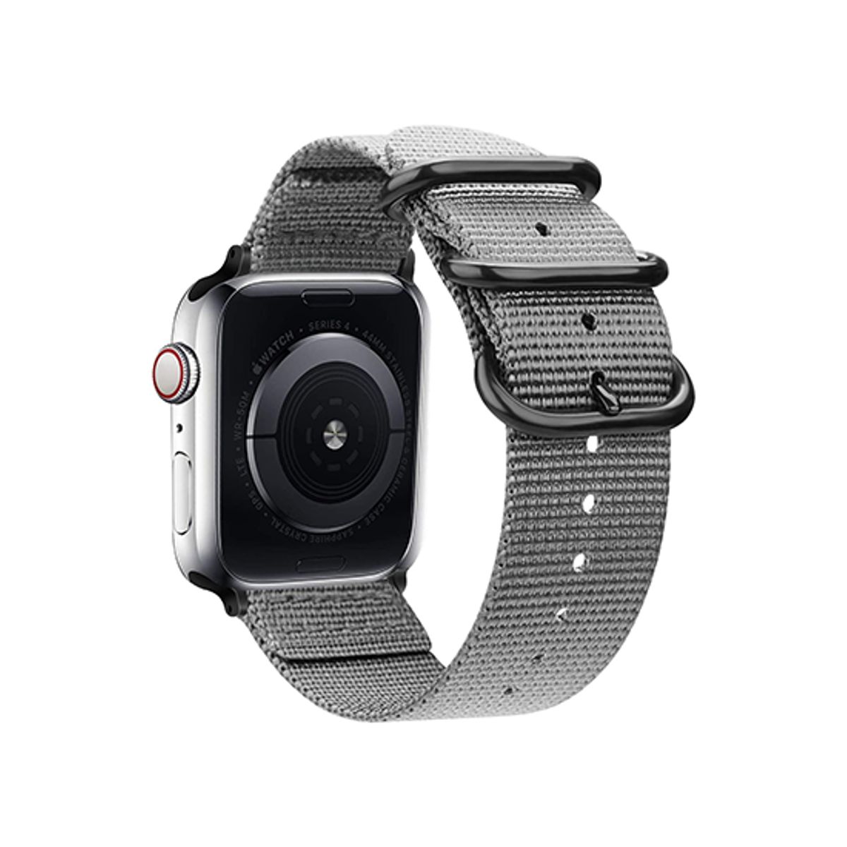 Apple Watch (42/44/SE/45/46/49mm) - Nato Military Nylon Rem - Mat Gray