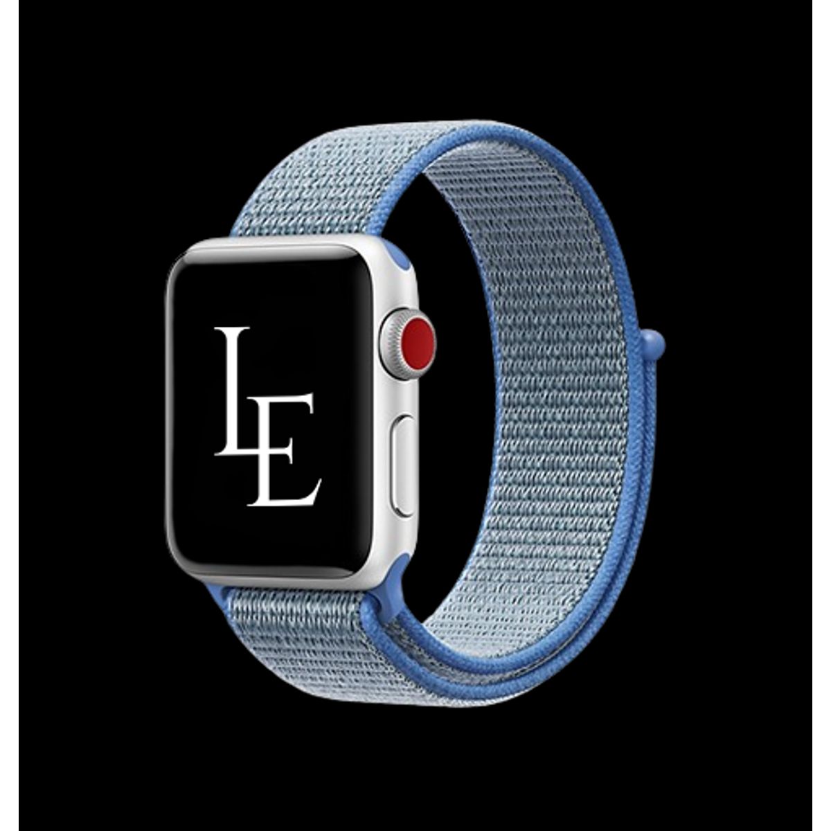 Apple Watch (38/40/SE/41/42mm) - L'Empiri&trade; Nylon Velcro Rem - Blå