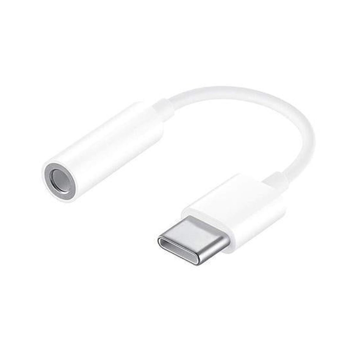 USB-C til 3.5mm Mini-jack Stik Hun - Adapter - 5cm - Hvid